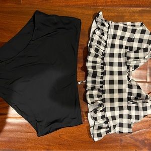 ☀️2/$22☀️ ZAFUL Black and White Checkered High Waisted Bikini